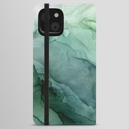 Spring Botanicals- Abstract Flow Painting 4 iPhone Wallet Case