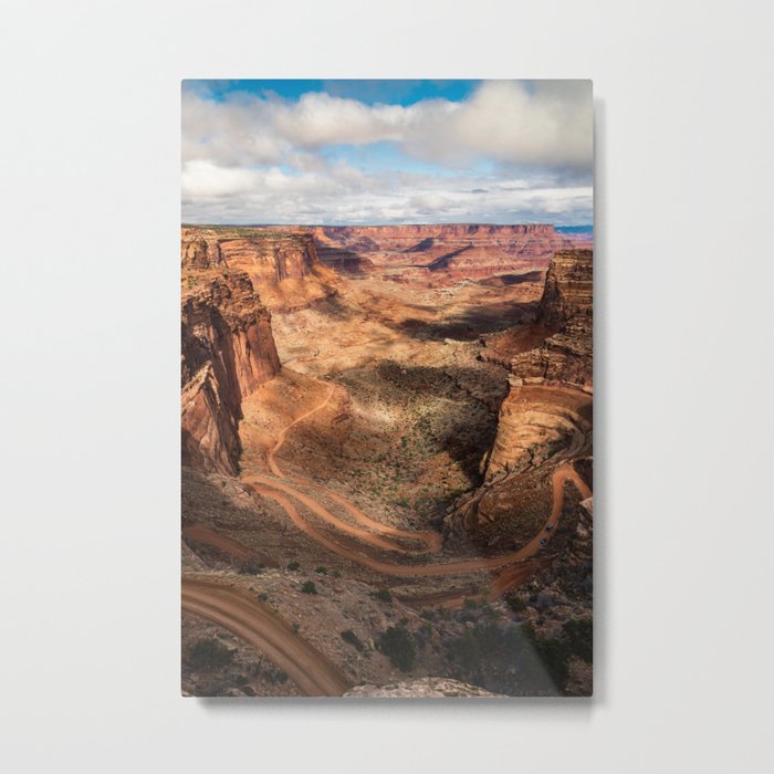 Shafer Trail Canyon, Canyonlands National Park Metal Print