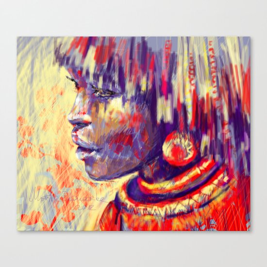 African portrait Canvas Print