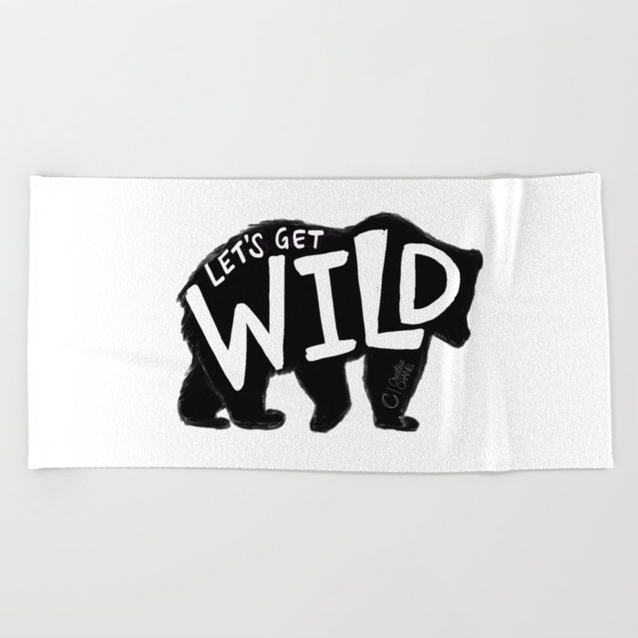 Get Wild Beach Towel