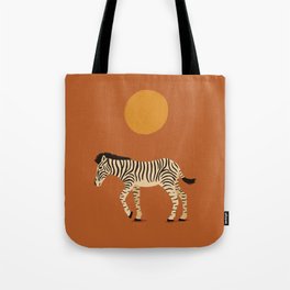 Zebra and the Golden Light Tote Bag