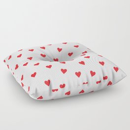 Red Lovehearts Floor Pillow