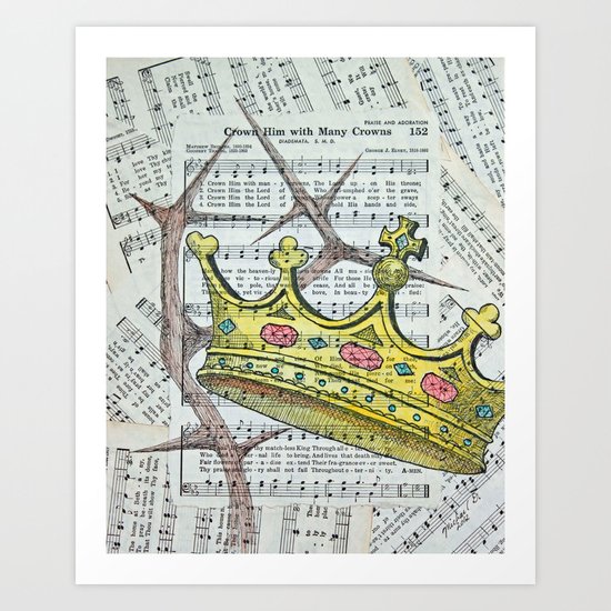 Crown Hymn Art Print
