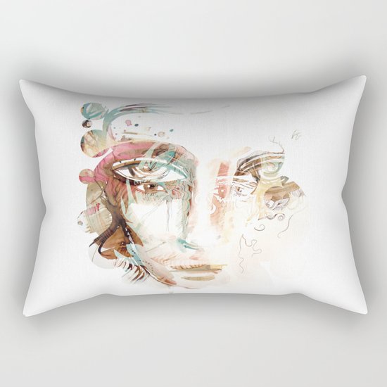 WHITEOUT Rectangular Pillow