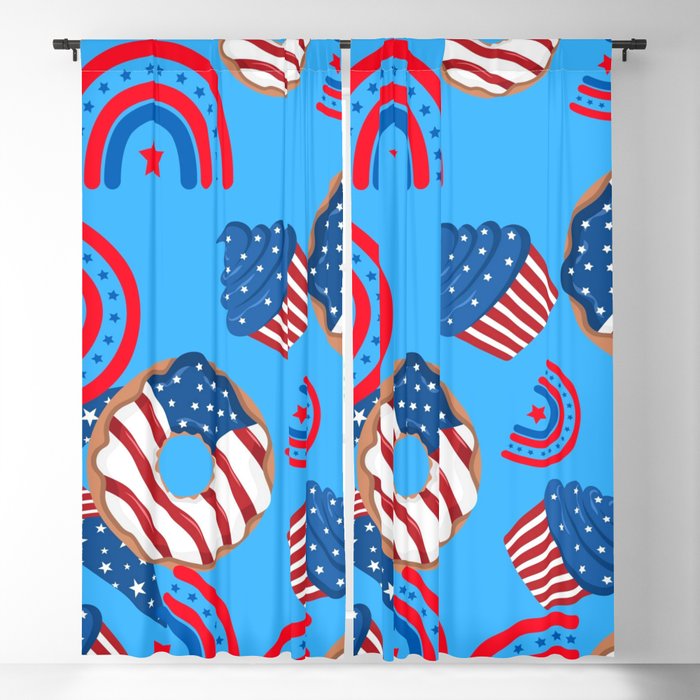 Fourth Of July Pattern  Blackout Curtain