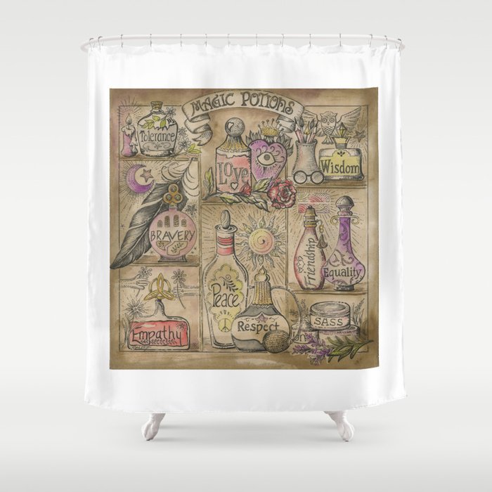 Magic Potions Shower Curtain