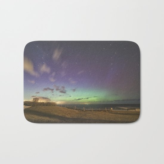 St. Patrick's Day Aurora in Rockport Bath Mat