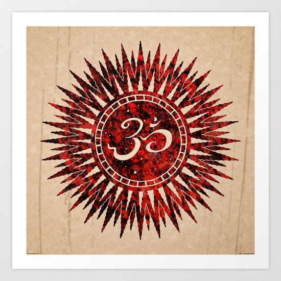 khórinom redstone mandala Art Print