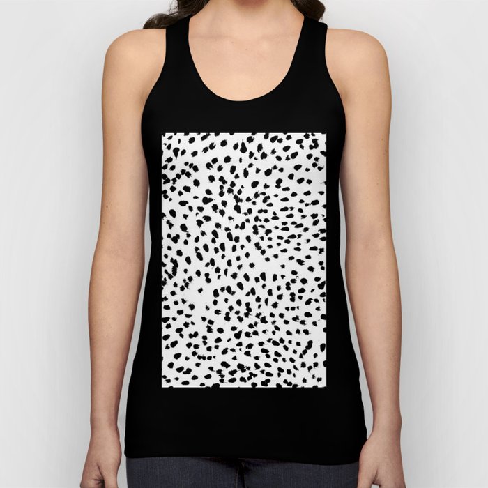 Black and White Dalmatian Tank Top