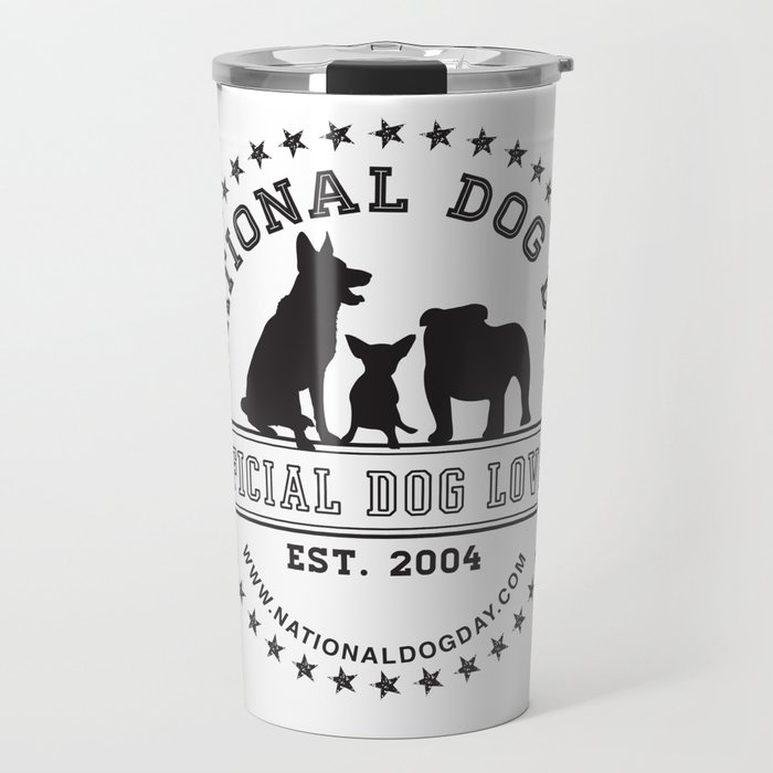 Official Dog Lover; National Dog Day  Travel Mug