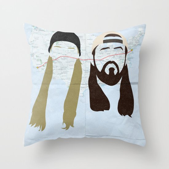 Jay and Silent Bob Strike Back Throw Pillow