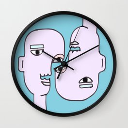 Abstract Together Wall Clock