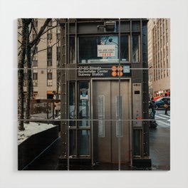 Take the Subway | New York City | Street Photography Wood Wall Art