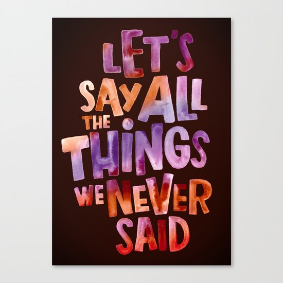 All The Things Canvas Print