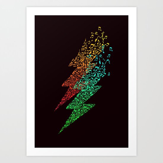 Electro music Art Print