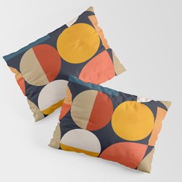 mid century geometric abstract Pillow Sham