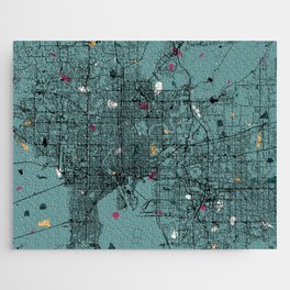TAMPA - us city map in terrazzo style Jigsaw Puzzle