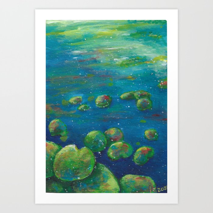 WATER LILY II Art Print