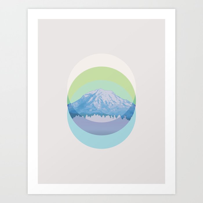 Mountain Blue Art Print