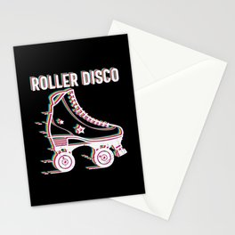 Roller Disco Seventies 70’s Skating Stationery Card