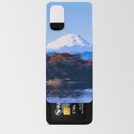 Fuji snow mountain Japan digital oil paint scenery  Android Card Case