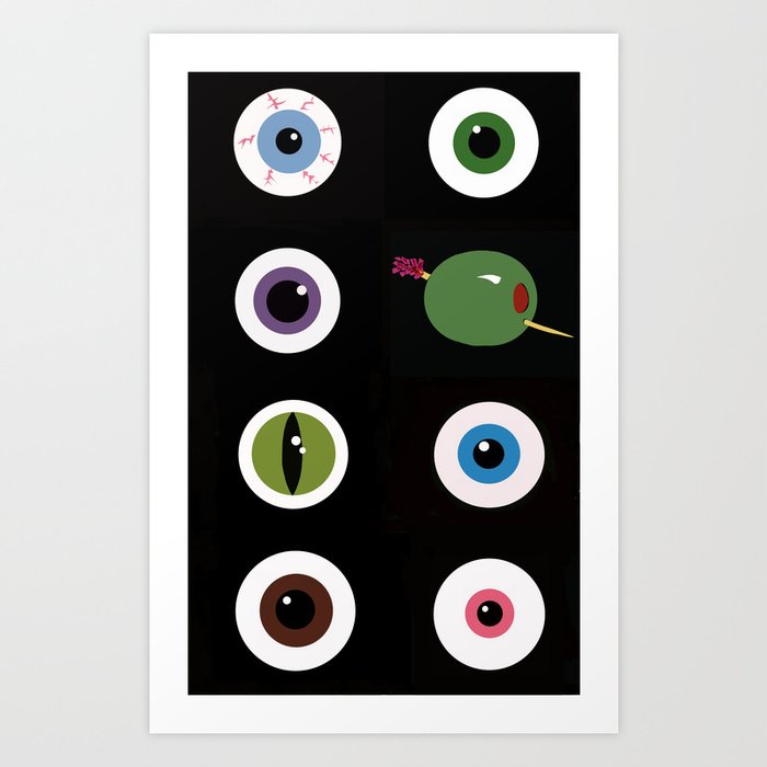Eyeball Bon Appetite Chart Art Print