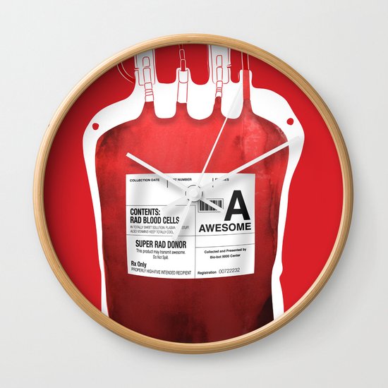 My Blood Type is A, for Awesome! *Classic* Wall Clock