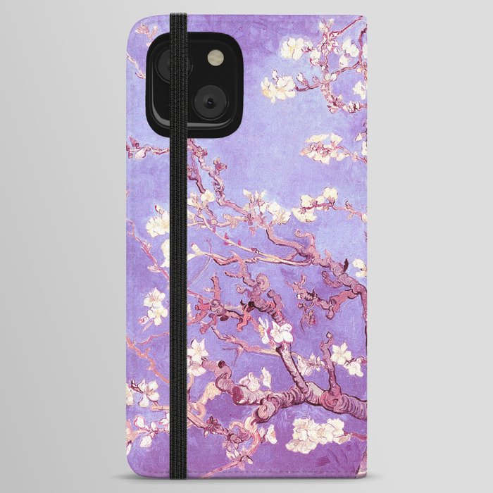 Van Gogh Almond Blossoms Orchid Purple iPhone Wallet Case