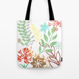 All Over Print Colourful Leaves - Vibrant  Tote Bag
