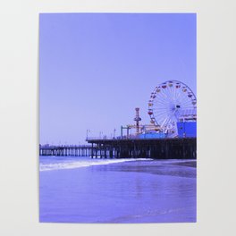 Purple Haze Santa Monica Pier Poster
