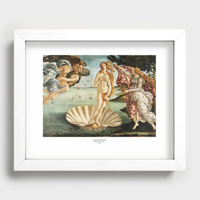 The Birth of Venus by Sandro Botticelli Recessed Framed Print