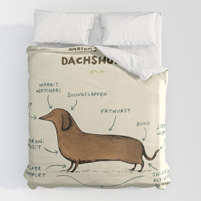 Sausage dog duvet online cover