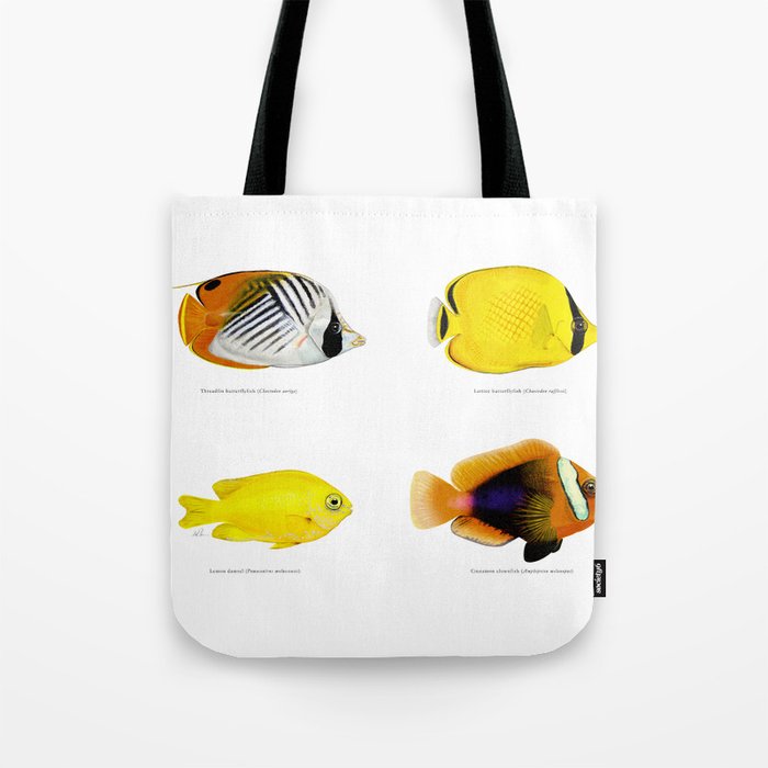 Plate of Tropical Fish Tote Bag