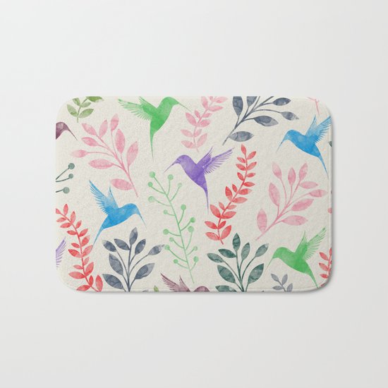 Floral & Birds II Bath Mat