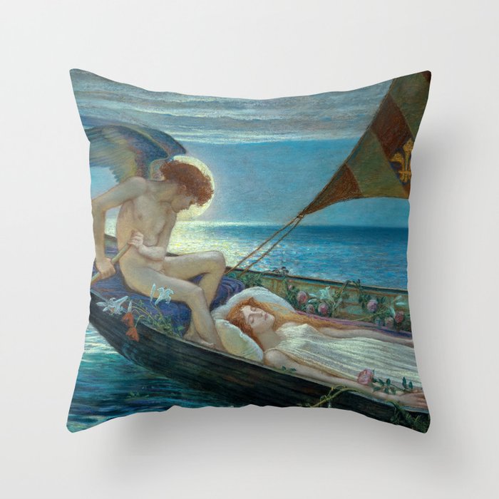 A Dream, 1902 by Walter Crane Throw Pillow
