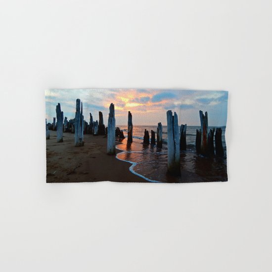 Pillars of the Past at Dusk Hand & Bath Towel