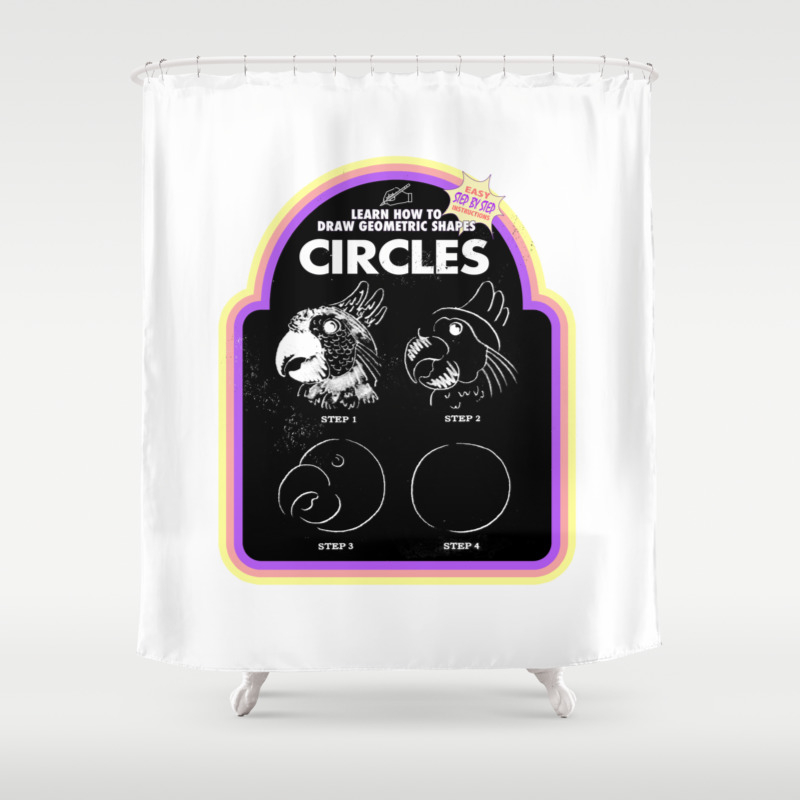 Learn To Draw Circles Shower Curtain By Palmstreetgallery Society6