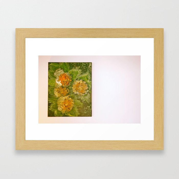 Dahlia flowers Framed Art Print