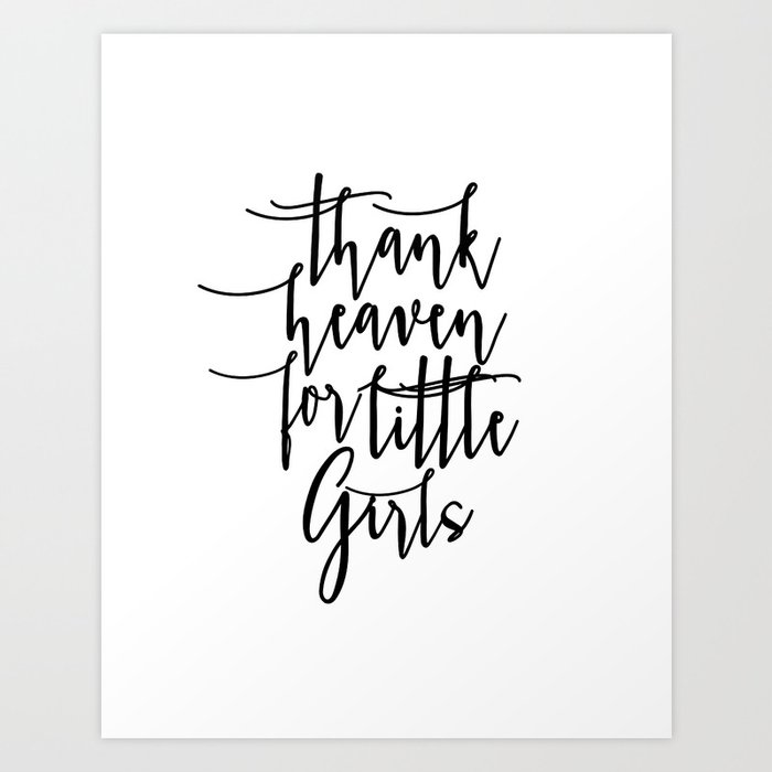 Girls Room Decor Blessed Quotes Baby Girl Print Nursery Wall Art Baby Girl Decor Blessed Art Thank Art Print By Typohouseart Society6