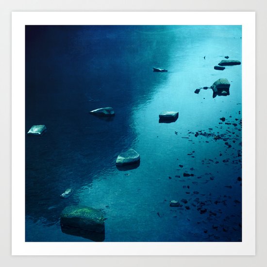 ZEN RIVER Art Print