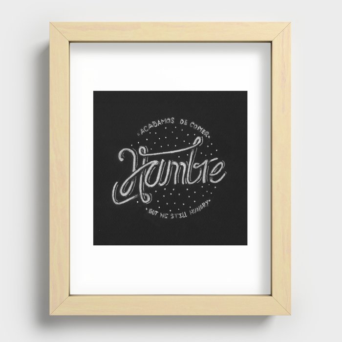 Hambre / Hungry Recessed Framed Print