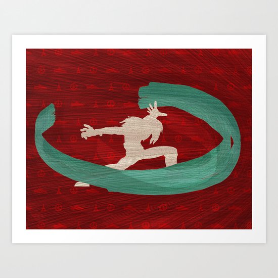 In Death, You May Find The Answers...(Homage to Remy from "Street Fighter") Art Print
