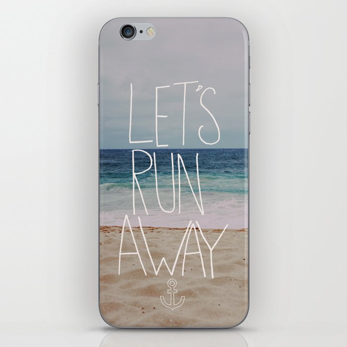 Let's Run Away: Sandy Beach, Hawaii iPhone Skin