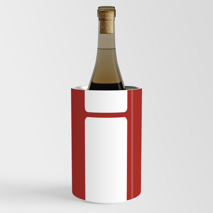 i (White & Maroon Letter) Wine Chiller