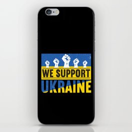 We Support Ukraine iPhone Skin