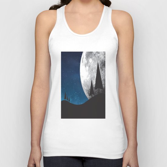 Moonlight Silhouette Unisex Tank Top