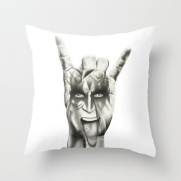 Rock N Roll Baby Throw Pillow