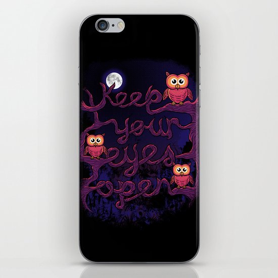 Keep Your Eyes Open iPhone & iPod Skin