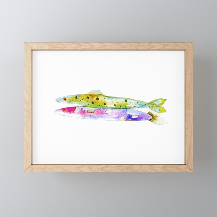 Rainbow Fish  Framed Mini Art Print