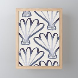 Costal scallop shells Framed Mini Art Print